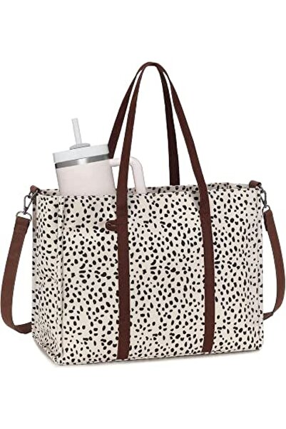 BTOOP Laptop Tote Bag for Women Work 15.6 inch Canvas Shoulder Bags Computer ...
