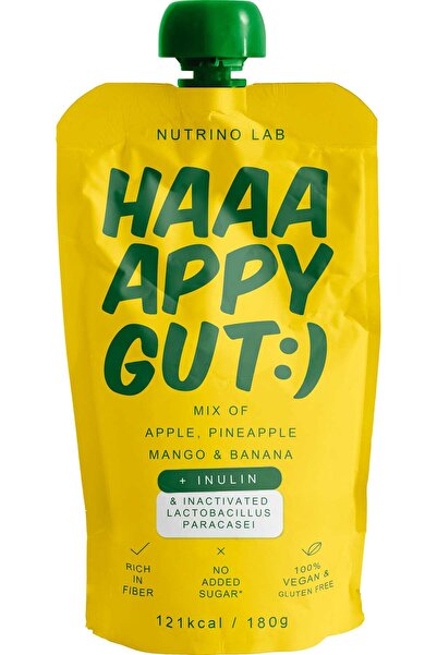 OEM HAPY GUT mango, apple, banana, pineapple puree, 180 g