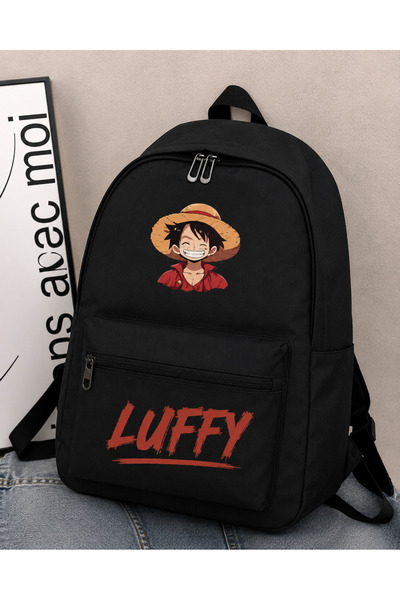 Generic Brand Luffy Printed Black Backpack