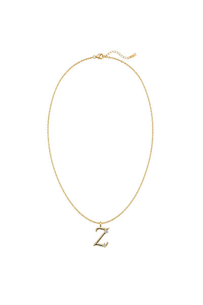 Charmist Çelik Üzeri Altın Kaplama Signature Collection Harf Kolye