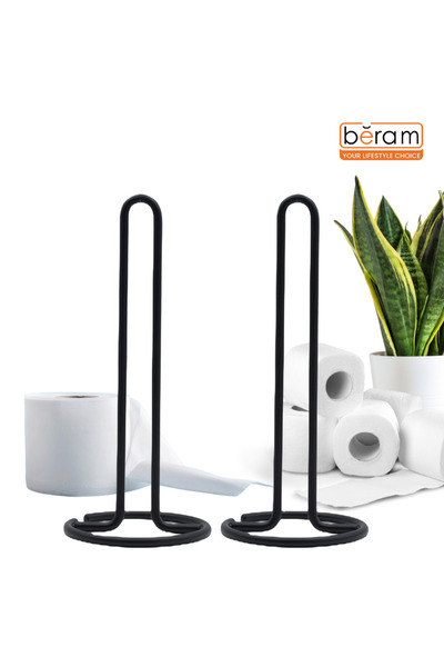 Generic Beram Tissue Stand, Set of 2, Vertical Aesthetic Tissue Holder
