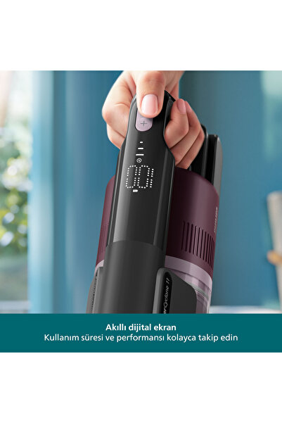 Philips 6000 Serisi Kablosuz Dikey Süpürge Yüksek Emiş Gücü Çift Batarya Elde Kullanılabilen Turbo ve Dar Aralık Aparatlı EPA Filtreli Halı Parke Temizliği Mavi XC6453
