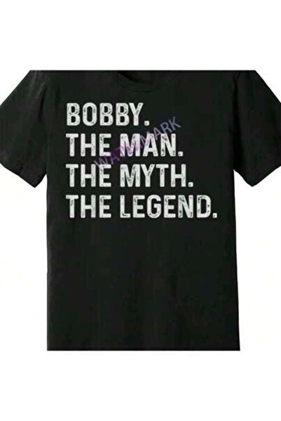 9TAY تي شيرت رجالي بطباعة جرافيكية مضحكة من Man Myth The Legend Gift For Bobb...