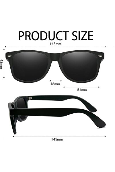 Rimerakea Square Polarized Sunglasses UV Protection for Men Women