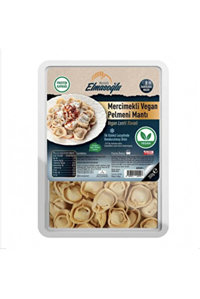 ELMASOĞLU MANTI Elmasoğlu Mercimekli Vegan Pelmeni Mantı 350g