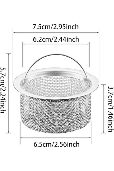 GoodTool 2-Pack Kitchen Sink Drainer, Hanging Sink Strainer Drain Basket, Kit...