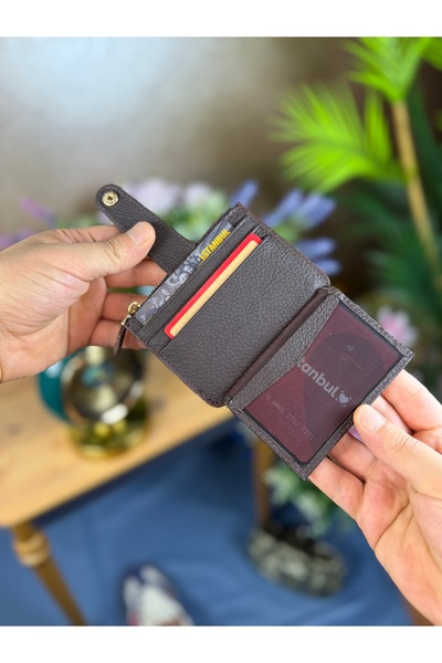 LORİS POLO Maya Unisex Hakiki deri Fermuarlı Kartlık