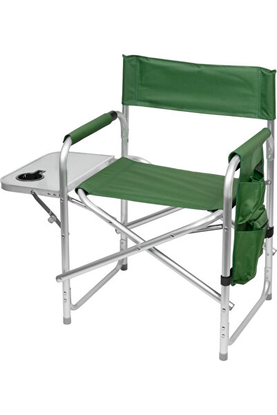 SGTT Scaun pliant pentru camping și pescuit, măsuță pliabilă cu suport pentru...