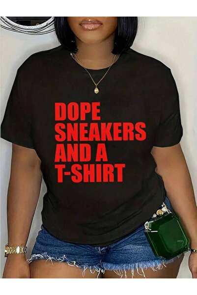 NOURAM Dope Sneakers Graphic Print T Shirt 220g Casual Style 1pcs Women's Tee...