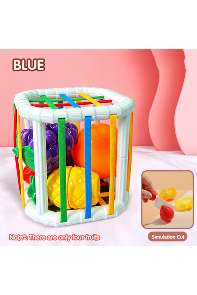 Choice7 Blue Montessori Baby Toys 18 Months Sensory Development Learning Educ...