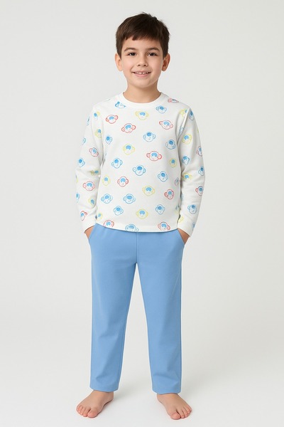 Wogi Erkek Çocuk Baskılı Pijama Takımı