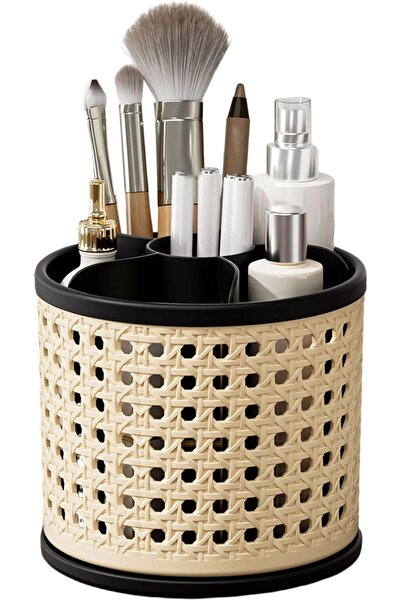 STARSTAR Elegant Rotating Desktop Cosmetic Organizer Makeup Brush Holder Desk...