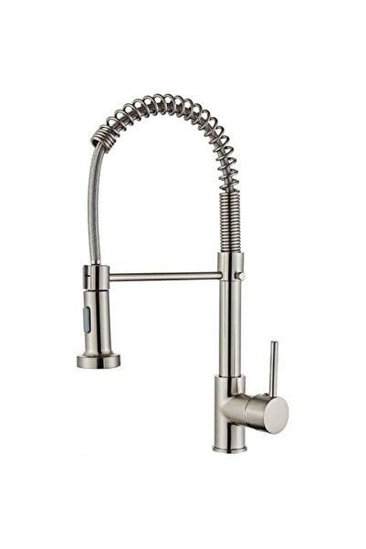 STARSTAR Kitchen faucet, single-hole spring-loaded kitchen mixer faucet with ...