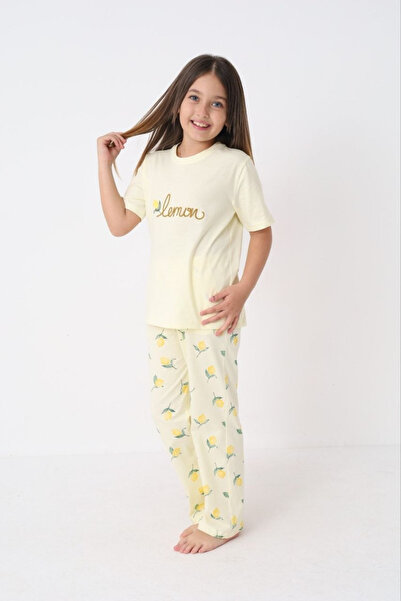 Olivera Girl's Short Sleeve Cotton Pajama Set