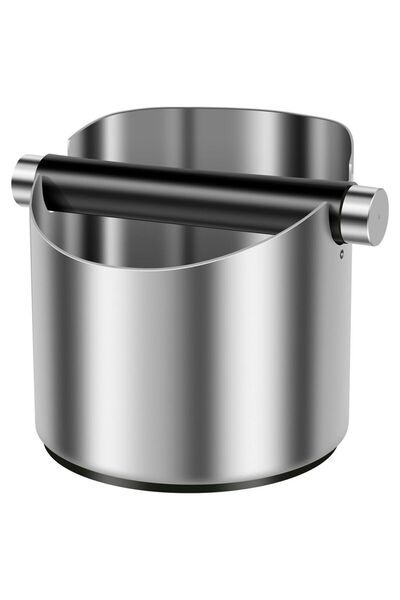 STARSTAR Stainless steel coffee grounds hopper with rubber base and detachabl...