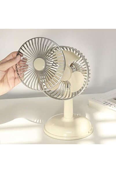 Morvena Picks Ventilator de birou reîncărcabil, ventilator portabil de campin...