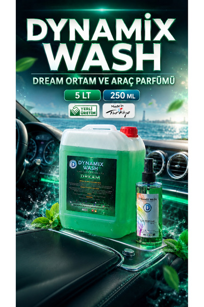 dynamix wash Araba ve Ortam Parfümü 5LT ve 250ML DREAM PERFUME