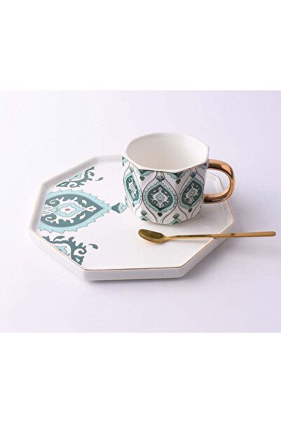 Generic Fine Bone Ceramic Cup & Saucer Set With Spoon