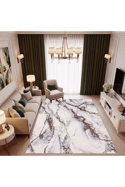CasaRossaTextil Covor SENA Maro | Covor lavabil antiderapant, pet friendly, c...