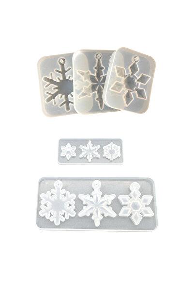 Generic Brand Set 5 matrite pentru rasina epoxidica cu forma de fulgi de zapa...