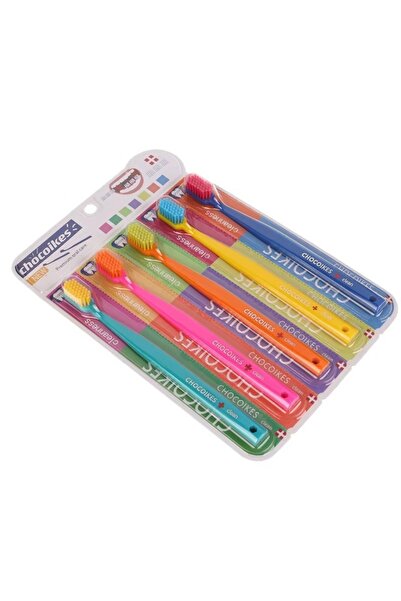 Choice MULTI 5pcs Soft Toothbrush Macaron Color Series Household Toothbrush O...