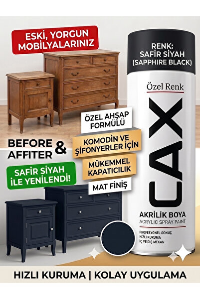 caxcolors CAX Akrilik Sprey Boya 400ml - Mobilya Yenileme Boyası, Komodin & Ş...