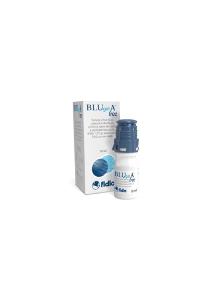 Fidia Farmaceutici Solutie oftalmica Blu Gel A Free, 10 ml, Fidia