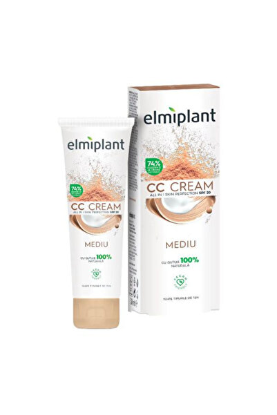 ELMIPLANT Crema de Fata CC Cream All in 1 Skin Perfection SPF 20, Mediu, 50 ml