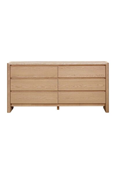 Roots Furniture Travoli Dresser Travertine top American ash