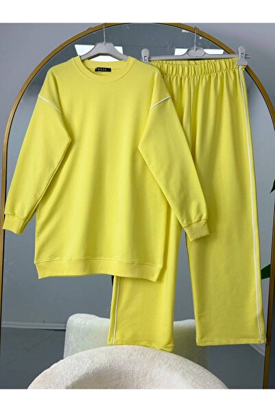 EC MODA Women's Basic Oversize Two-Piece Set