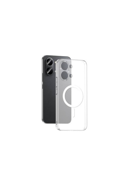 NANOSPACE Xiaomi Poco X8 Pro Max Uyumlu Sert Mika Magsafe Şeffaf Kamera Korum...