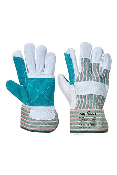 PORTWEST A230 Leather Rigger 365 Cow Split Reinforced Palm Glove