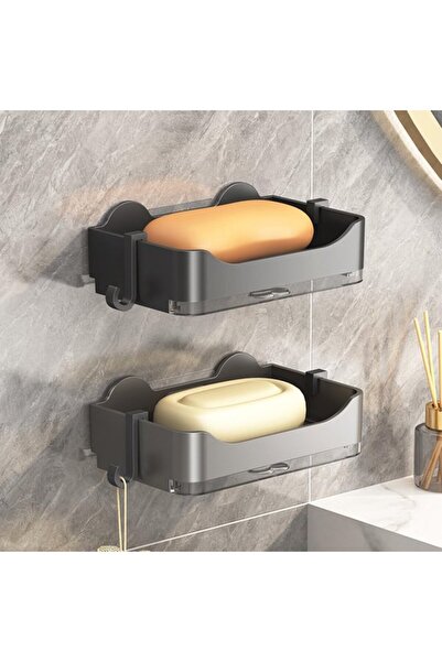 STARSTAR Soap dish for the shower - wall mounting - 2 pieces - with drainer