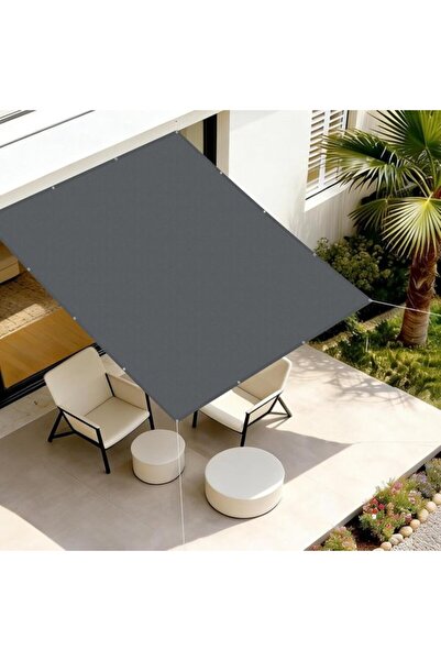 STARSTAR Rectangular waterproof shade cloth 1.5x2m with eyelets – anthracite ...