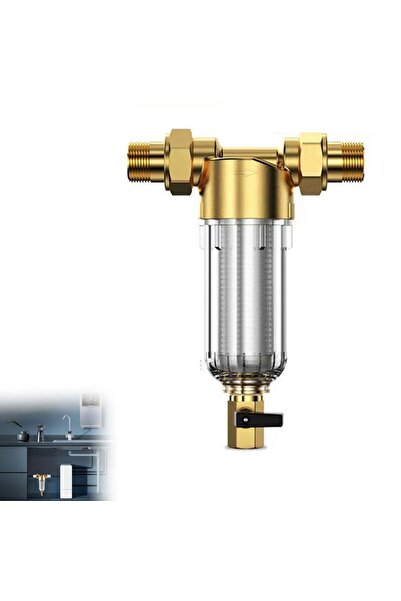 STARSTAR High-Flow Backwash Whole House Water Pre-Filter, 1" Interface with 1...