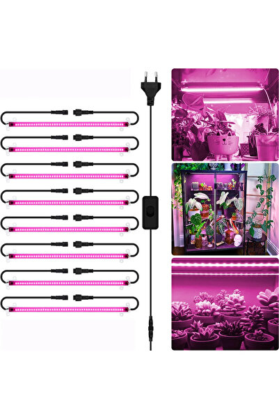Morvena Picks Lumini LED cu spectru complet pentru plante - Pachet de 8