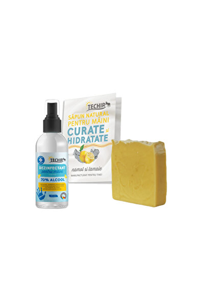 Techir KIT PENTRU MÂINI CURATE ȘI HIDRATATE LĂMÂIE 100 ML