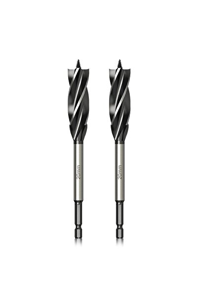 STARSTAR woodworking drill bit set - 20mm x 165mm x 2 pieces - spiral drill b...