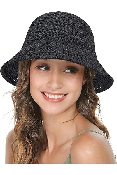 STARSTAR Women's straw hat, foldable Hawaiian style, breathable and lightweig...