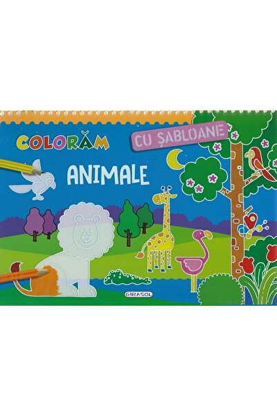 GIRASOL Coloram cu sabloane: Animale