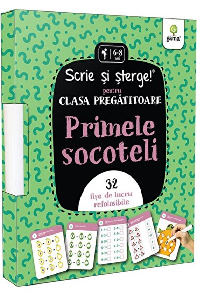 Gama Primele socoteli. Scrie si sterge! - Clasa pregatitoare