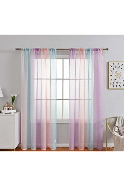STARSTAR 2Pcs Plain Voile Semi-Crinkle Transparent Curtains (W40xL60cm), Shor...