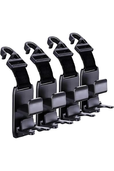 Morvena Picks Set de 4 cârlige pentru tetiera auto cu suport pentru sticle - ...