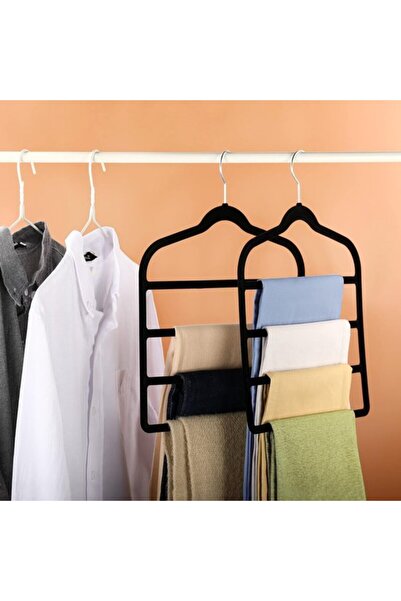 STARSTAR Space-Saving Velvet Trouser Hanger - Non-Slip Clothes Hanger for Jea...