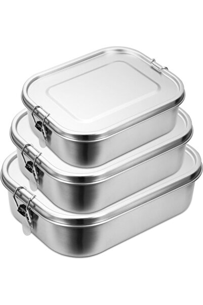 STARSTAR 800+1200+1400 ml stainless steel lunch box with dividers, easy to ca...
