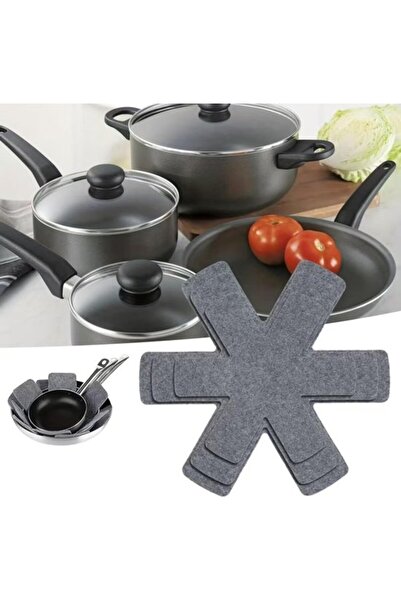 STARSTAR 3-Piece Felt Heat-Insulating Trivet Set, Cutlery & Pot Protector Pad...