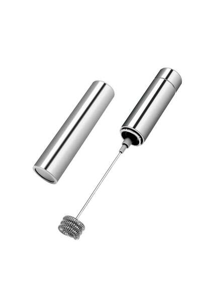 STARSTAR Stainless steel electric milk frother with three-layer spring cord, ...