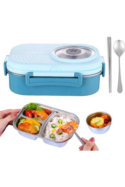 STARSTAR Stainless steel lunchbox - Lunch box - Leak-proof and portable - Thr...