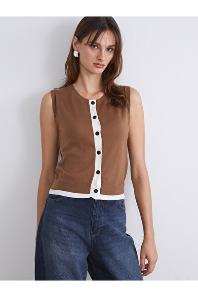 LC Waikiki Crew Neck Women's Knitwear Waistcoat