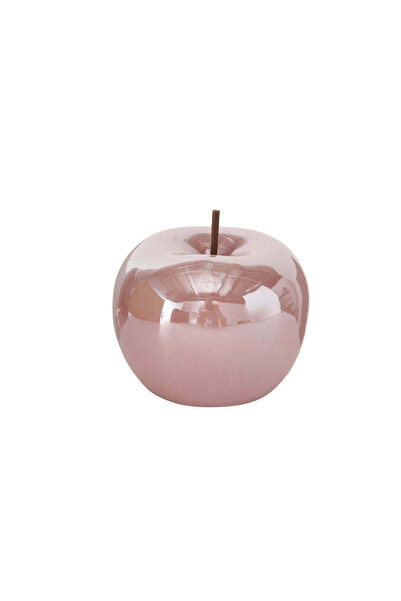 Boltze Decorațiune ceramică roz pal, 10/11 cm, cu design de măr, Perly